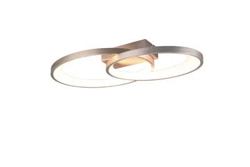 Trio Lighting Malaga LED Loftlampe Børstet Stål - Belysning - Lamper & indendørsbelysning - Loftlampe - Plafond