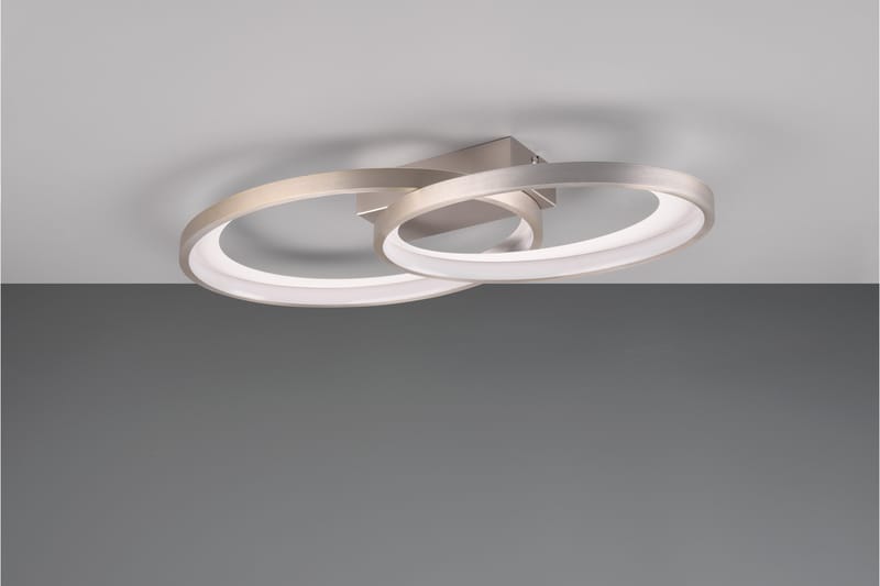 Trio Lighting Malaga LED Loftlampe Børstet Stål - Belysning - Lamper & indendørsbelysning - Loftlampe - Plafond