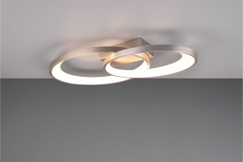 Trio Lighting Malaga LED Loftlampe Børstet Stål - Belysning - Lamper & indendørsbelysning - Loftlampe - Plafond