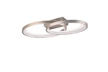Trio Lighting Malaga LED Loftlampe Børstet Stål - Belysning - Lamper & indendørsbelysning - Loftlampe - Plafond