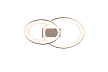 Trio Lighting Malaga LED Loftlampe Børstet Stål - Belysning - Lamper & indendørsbelysning - Loftlampe - Plafond