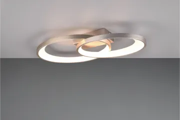 Trio Lighting Malaga LED Loftlampe Børstet Stål - Belysning - Lamper & indendørsbelysning - Loftlampe - Plafond
