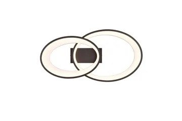 Trio Lighting Malaga LED Loftlampe Matsort - Belysning - Lamper & indendørsbelysning - Loftlampe - Plafond