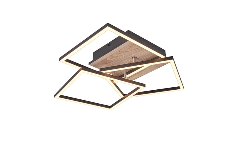 Trio Lighting Mobile LED Loftlampe Matsort/Træ - Belysning - Lamper & indendørsbelysning - Loftlampe - Plafond