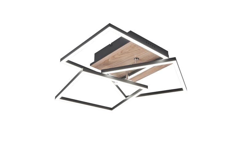 Trio Lighting Mobile LED Loftlampe Matsort/Træ - Belysning - Lamper & indendørsbelysning - Loftlampe - Plafond