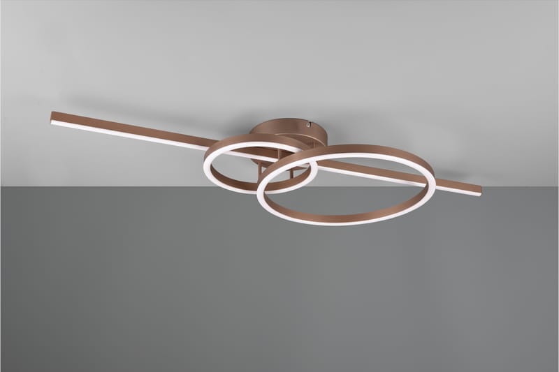 Trio Lighting Montilla LED Taklampe Kaffe Brun - Belysning - Lamper & indendørsbelysning - Loftlampe - Plafond