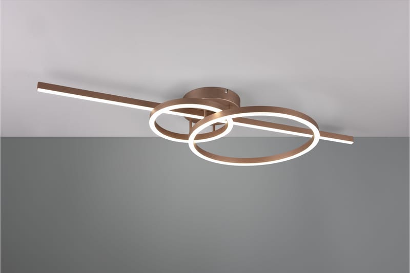 Trio Lighting Montilla LED Taklampe Kaffe Brun - Belysning - Lamper & indendørsbelysning - Loftlampe - Plafond