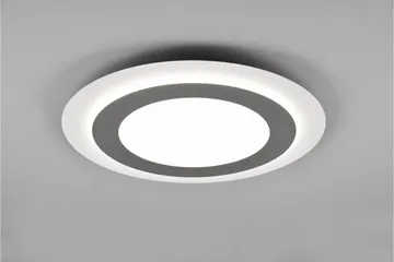 Trio Lighting Morgan LED Loftlampe 45 cm Hvid/Børstet Stål - Belysning - Lamper & indendørsbelysning - Loftlampe - Plafond