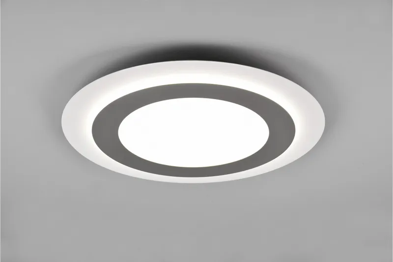 Trio Lighting Morgan LED Loftlampe 45 cm Hvid/Børstet Stål - Belysning - Lamper & indendørsbelysning - Loftlampe - Plafond