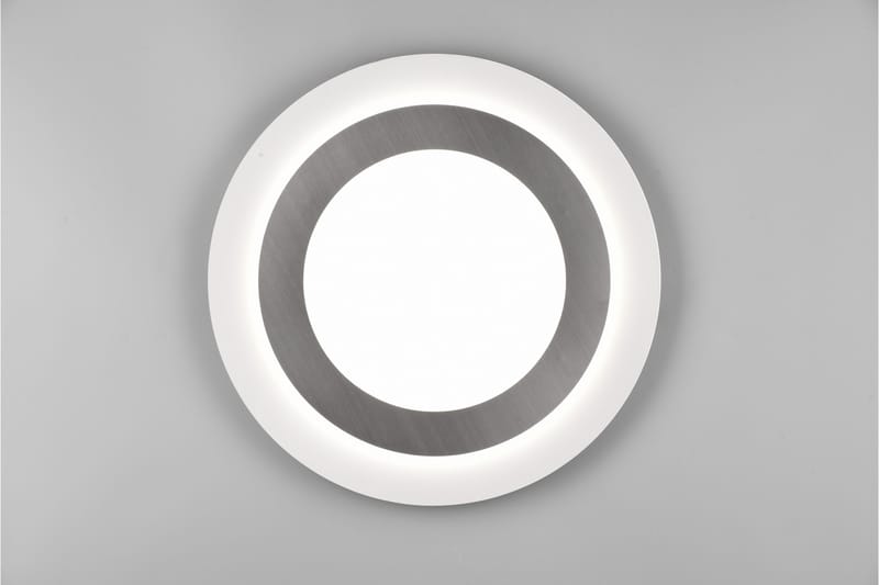 Trio Lighting Morgan LED Loftlampe 45 cm Hvid/Børstet Stål - Belysning - Lamper & indendørsbelysning - Loftlampe - Plafond