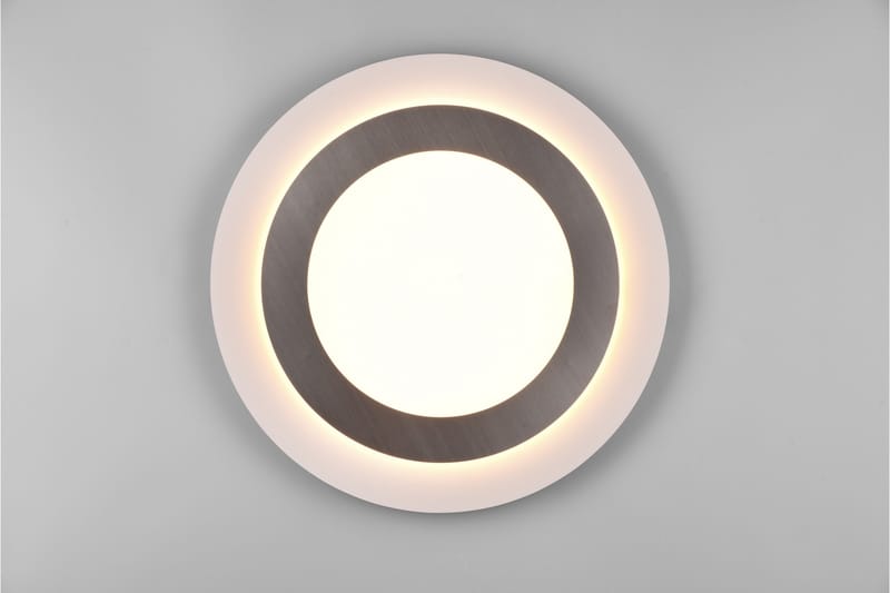 Trio Lighting Morgan LED Loftlampe 45 cm Hvid/Børstet Stål - Belysning - Lamper & indendørsbelysning - Loftlampe - Plafond