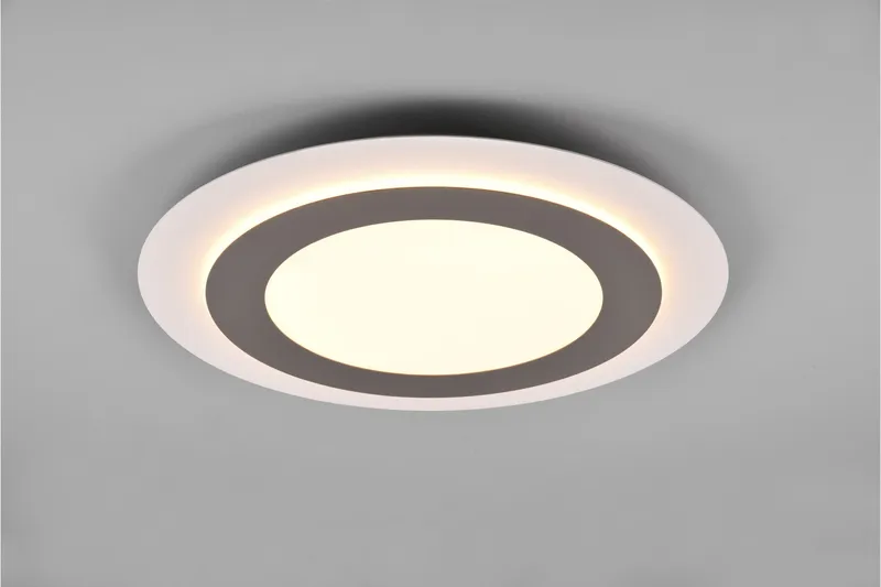 Trio Lighting Morgan LED Loftlampe 45 cm Hvid/Børstet Stål - Belysning - Lamper & indendørsbelysning - Loftlampe - Plafond