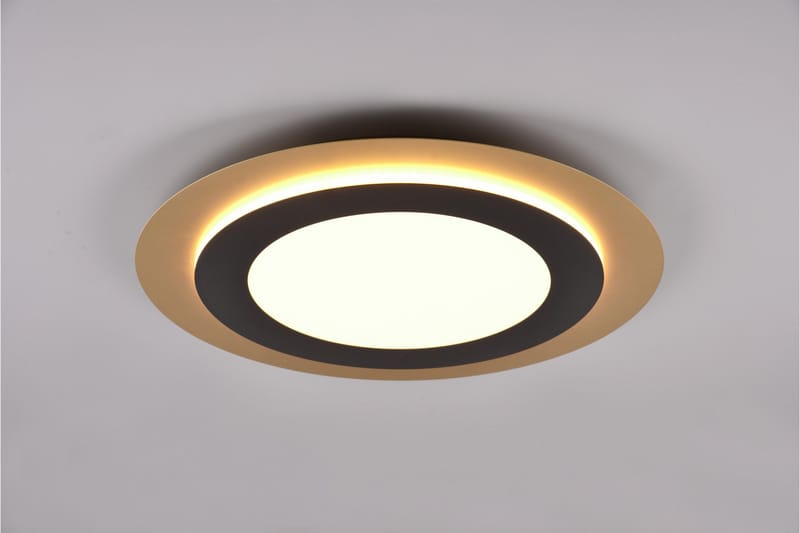 Trio Lighting Morgan LED Loftlampe 45 cm Matsort/Guld - Belysning - Lamper & indendørsbelysning - Loftlampe - Plafond