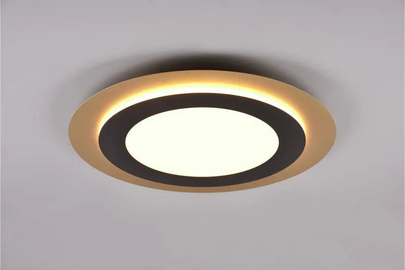 Trio Lighting Morgan LED Loftlampe 45 cm Matsort/Guld - Belysning - Lamper & indendørsbelysning - Loftlampe - Plafond