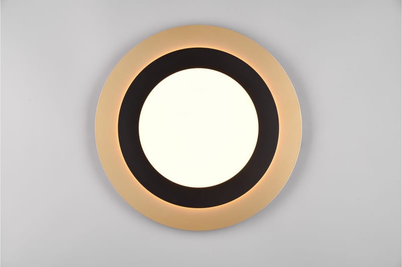 Trio Lighting Morgan LED Loftlampe 45 cm Matsort/Guld - Belysning - Lamper & indendørsbelysning - Loftlampe - Plafond