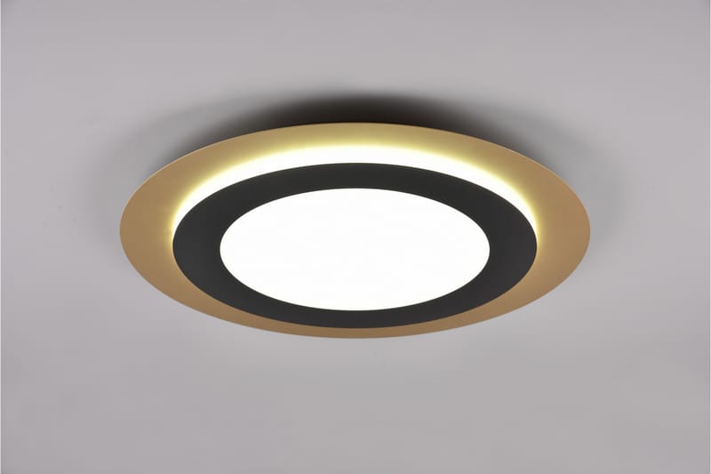 Trio Lighting Morgan LED Loftlampe 45 cm Matsort/Guld - Belysning - Lamper & indendørsbelysning - Loftlampe - Plafond