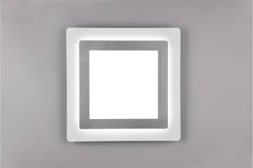 Trio Lighting Morgan LED Loftlampe 45x45 cm Hvid/Børstet Stål - Belysning - Lamper & indendørsbelysning - Loftlampe - Plafond