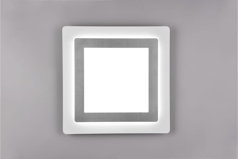 Trio Lighting Morgan LED Loftlampe 45x45 cm Hvid/Børstet Stål - Belysning - Lamper & indendørsbelysning - Loftlampe - Plafond