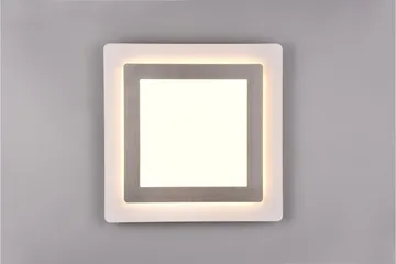 Trio Lighting Morgan LED Loftlampe 45x45 cm Hvid/Børstet Stål - Belysning - Lamper & indendørsbelysning - Loftlampe - Plafond