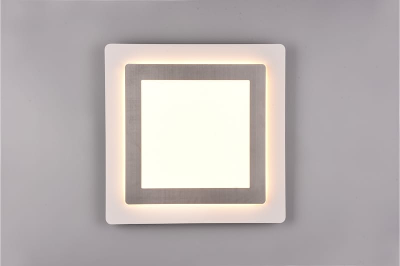 Trio Lighting Morgan LED Loftlampe 45x45 cm Hvid/Børstet Stål - Belysning - Lamper & indendørsbelysning - Loftlampe - Plafond