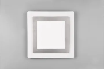 Trio Lighting Morgan LED Loftlampe 45x45 cm Hvid/Børstet Stål - Belysning - Lamper & indendørsbelysning - Loftlampe - Plafond