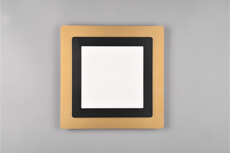 Trio Lighting Morgan LED Loftlampe 45x45 cm Matsort/Guld - Belysning - Lamper & indendørsbelysning - Loftlampe - Plafond