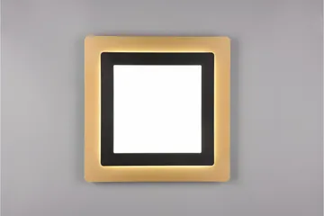 Trio Lighting Morgan LED Loftlampe 45x45 cm Matsort/Guld - Belysning - Lamper & indendørsbelysning - Loftlampe - Plafond