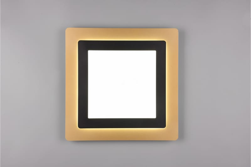 Trio Lighting Morgan LED Loftlampe 45x45 cm Matsort/Guld - Belysning - Lamper & indendørsbelysning - Loftlampe - Plafond