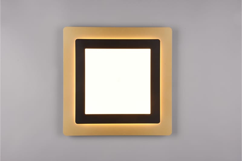 Trio Lighting Morgan LED Loftlampe 45x45 cm Matsort/Guld - Belysning - Lamper & indendørsbelysning - Loftlampe - Plafond