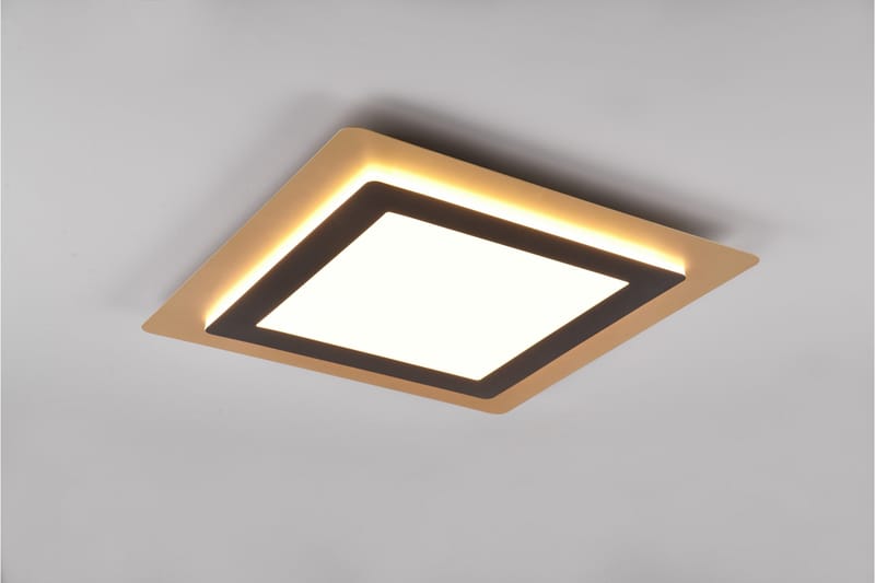 Trio Lighting Morgan LED Loftlampe 45x45 cm Matsort/Guld - Belysning - Lamper & indendørsbelysning - Loftlampe - Plafond
