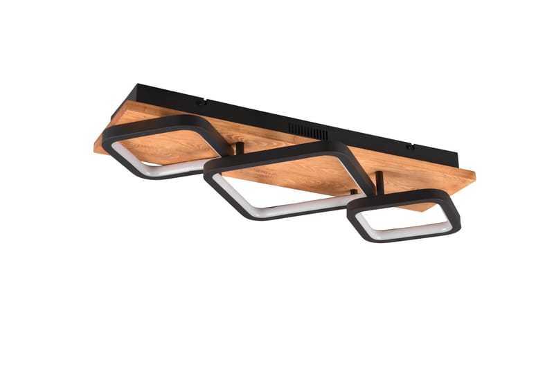 Trio Lighting Rama LED Loftlampe 3L Matsort/Træ - Belysning - Lamper & indendørsbelysning - Loftlampe - Plafond