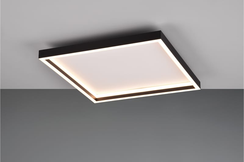 Trio Lighting Rotonda LED Loftlampe Firkantet Matsort - Belysning - Lamper & indendørsbelysning - Loftlampe - Plafond