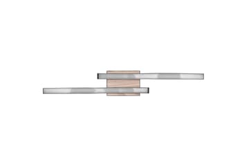 Trio Lighting Route LED Loftlampe 2L Matsort/Træ - Belysning - Lamper & indendørsbelysning - Loftlampe - Plafond
