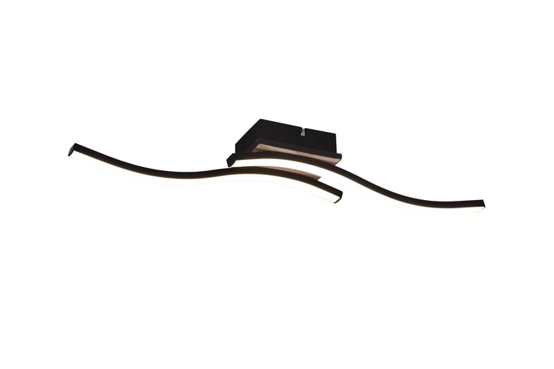 Trio Lighting Route LED Loftlampe 2L Matsort/Træ - Belysning - Lamper & indendørsbelysning - Loftlampe - Plafond