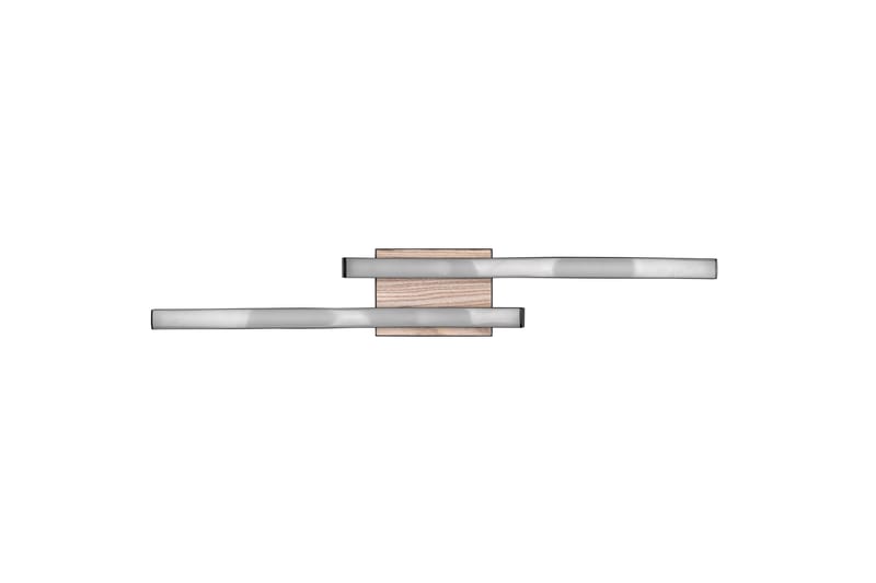 Trio Lighting Route LED Loftlampe 2L Matsort/Træ - Belysning - Lamper & indendørsbelysning - Loftlampe - Plafond