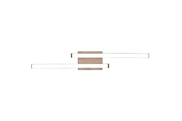 Trio Lighting Route LED Loftlampe 2L Matsort/Træ - Belysning - Lamper & indendørsbelysning - Loftlampe - Plafond