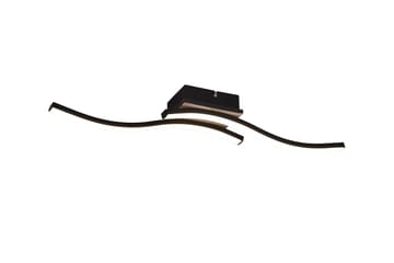 Trio Lighting Route LED Loftlampe 2L Matsort/Træ - Belysning - Lamper & indendørsbelysning - Loftlampe - Plafond