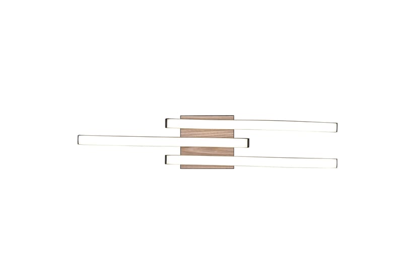 Trio Lighting Route LED Loftlampe 3L Matsort/Træ - Belysning - Lamper & indendørsbelysning - Loftlampe - Plafond