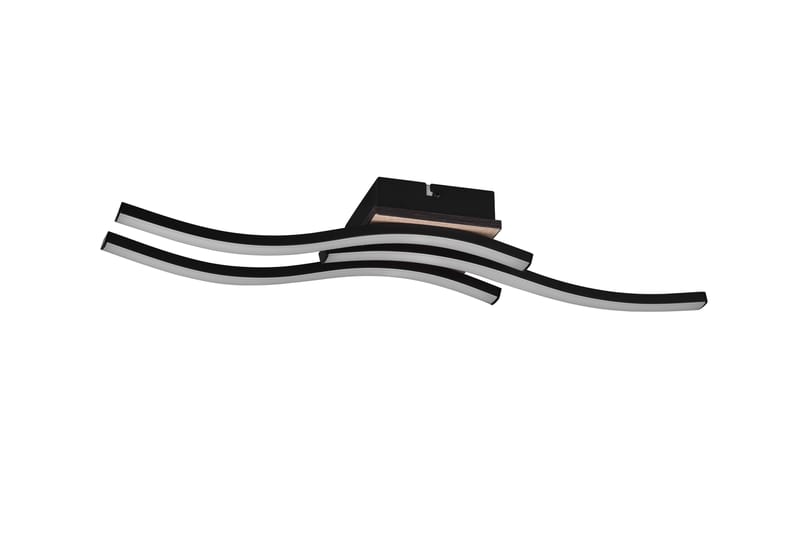 Trio Lighting Route LED Loftlampe 3L Matsort/Træ - Belysning - Lamper & indendørsbelysning - Loftlampe - Plafond