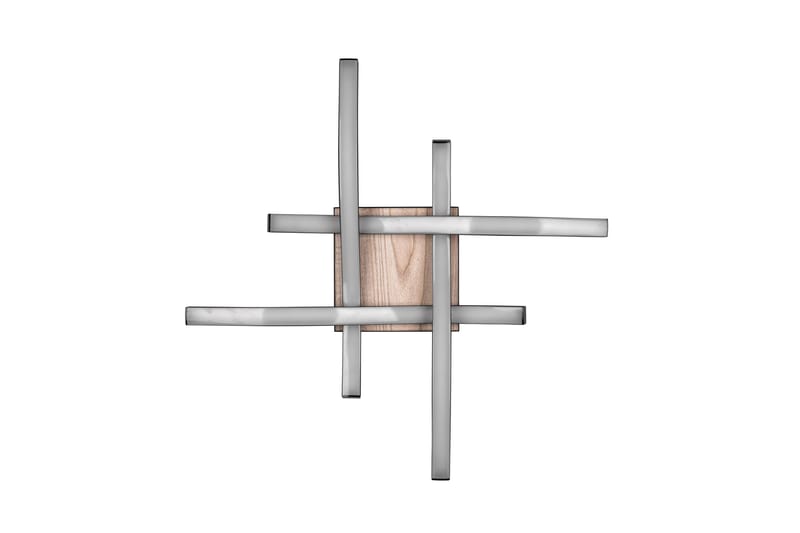 Trio Lighting Route LED Loftlampe 4L Matsort/Træ - Belysning - Lamper & indendørsbelysning - Loftlampe - Plafond