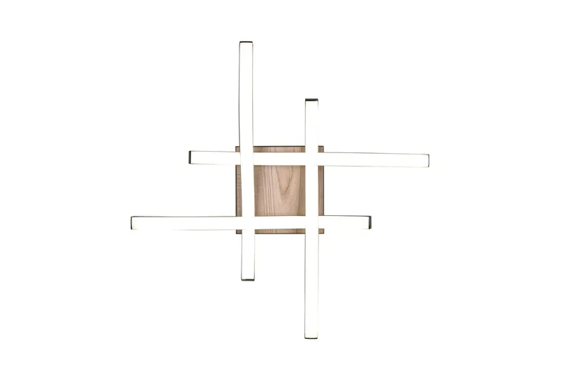 Trio Lighting Route LED Loftlampe 4L Matsort/Træ - Belysning - Lamper & indendørsbelysning - Loftlampe - Plafond