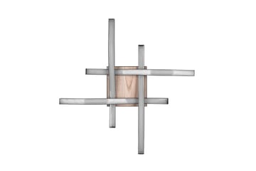 Trio Lighting Route LED Loftlampe 4L Matsort/Træ - Belysning - Lamper & indendørsbelysning - Loftlampe - Plafond