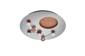 Trio Lighting Zodiac LED Loftlampe Børstet Stål - Belysning - Lamper & indendørsbelysning - Loftlampe - Plafond