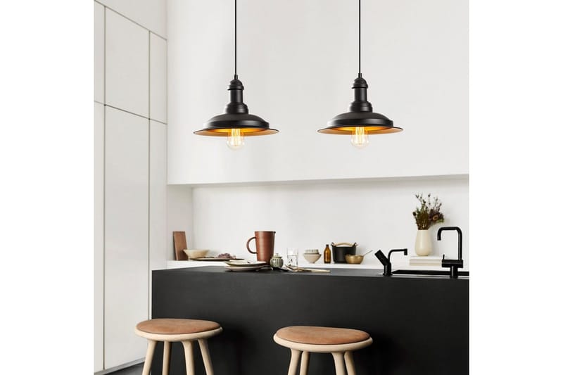 Loftlampe Rathour Cobalt Sort / Rany - Guld/Sort - Belysning - Lamper & indendørsbelysning - Køkkenlampe - Loftlampe køkken