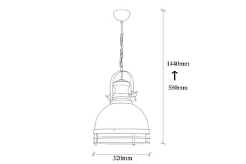 Loftlampe Rathour Echo Rød / Sort - Rød/Sort - Belysning - Lamper & indendørsbelysning - Vindueslampe - Vindueslampe hængende