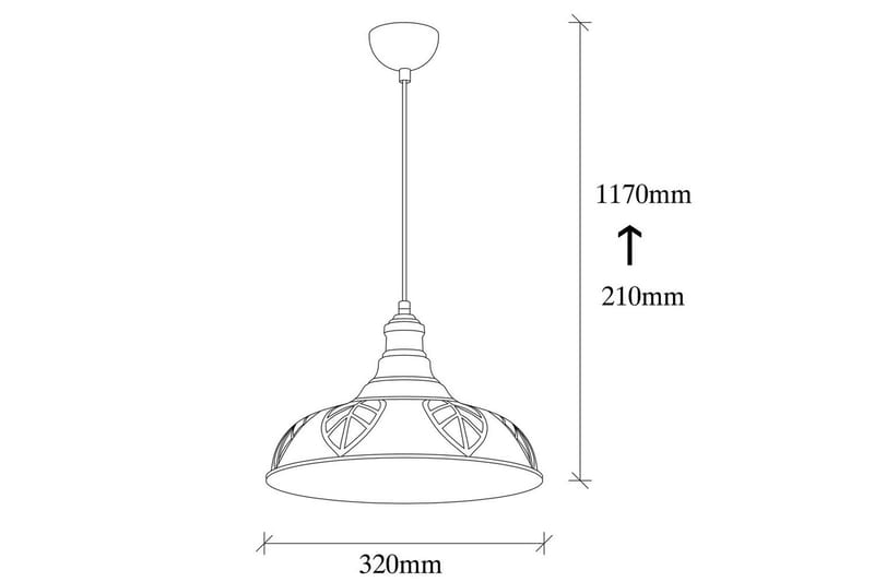 Loftlampe Rathour Grit Kobber - Kobber - Belysning - Lamper & indendørsbelysning - Køkkenlampe - Loftlampe køkken