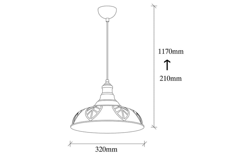 Loftlampe Rathour Grit Kobber - Kobber - Belysning - Lamper & indendørsbelysning - Soveværelse lampe
