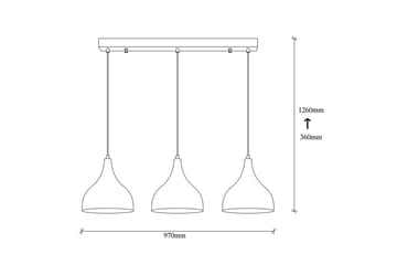 Loftlampe Rathour Ignite Kobber / Sort - Kobber/Sort - Belysning - Lamper & indendørsbelysning - Vindueslampe - Vindueslampe hængende
