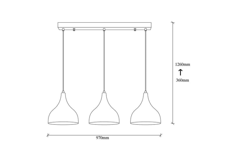 Loftlampe Rathour Ignite Kobber / Sort - Kobber/Sort - Belysning - Lamper & indendørsbelysning - Køkkenlampe - Loftlampe køkken