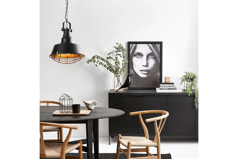 Loftlampe Rathour Titanium Sort / Rany - Guld/Sort - Belysning - Lamper & indendørsbelysning - Køkkenlampe - Loftlampe køkken